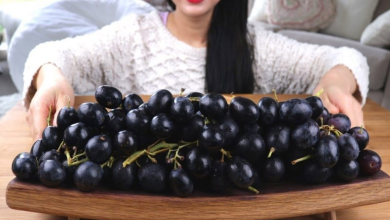 Black grapes