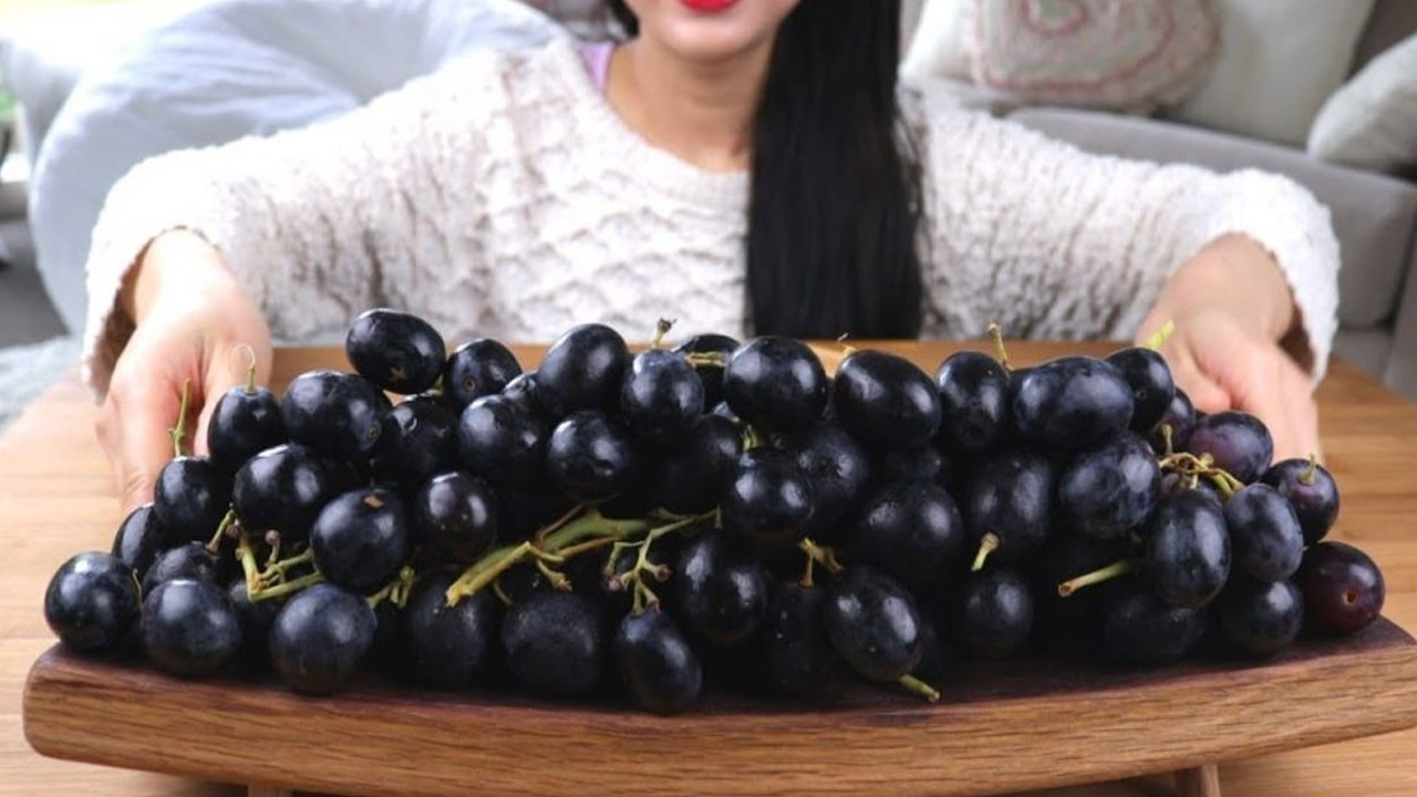 Black grapes
