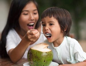 Raw coconut